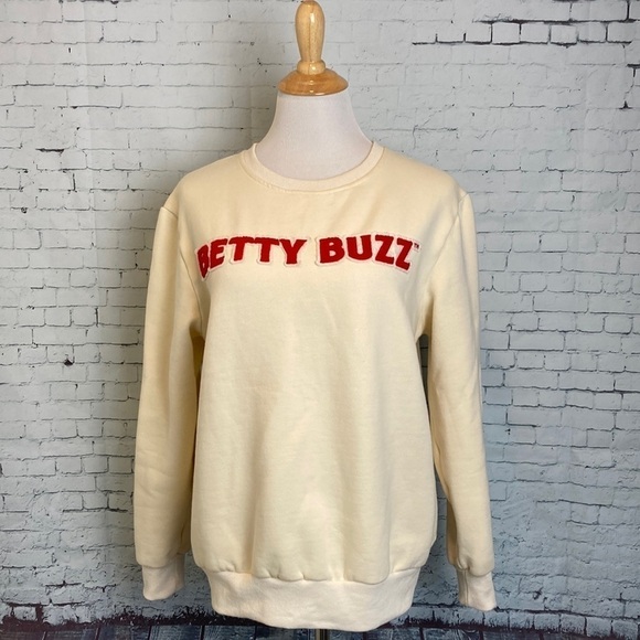 Betty Buzz Blake Lively Women’s Crewneck Sweatshirt Sz M Cozy Comfy Gossip Girl - Picture 16 of 16
